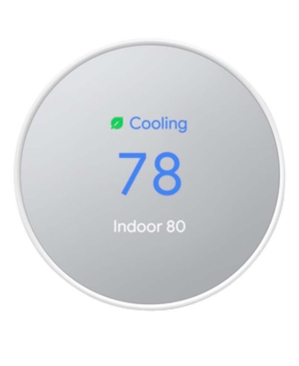 Google Nest Smart Programmable Wi-Fi Thermostat Fog (GA01334-US)